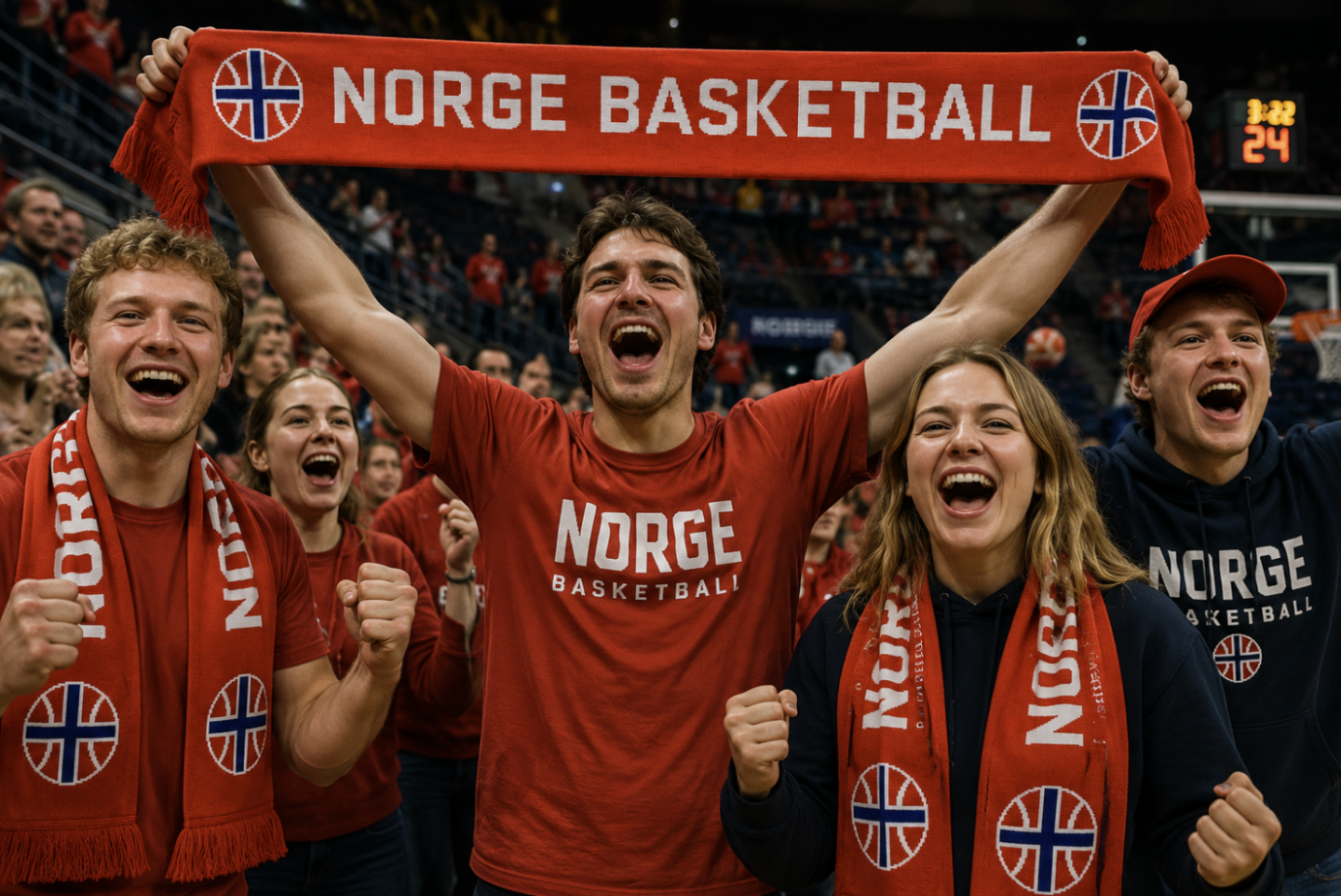 Norge Basketball Supporterskjerf